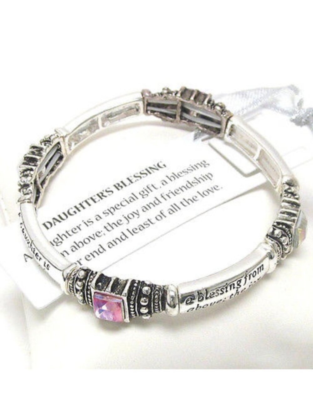 New Boutique style Daughter Blessing Love Bracelet Daughter Mother Gift